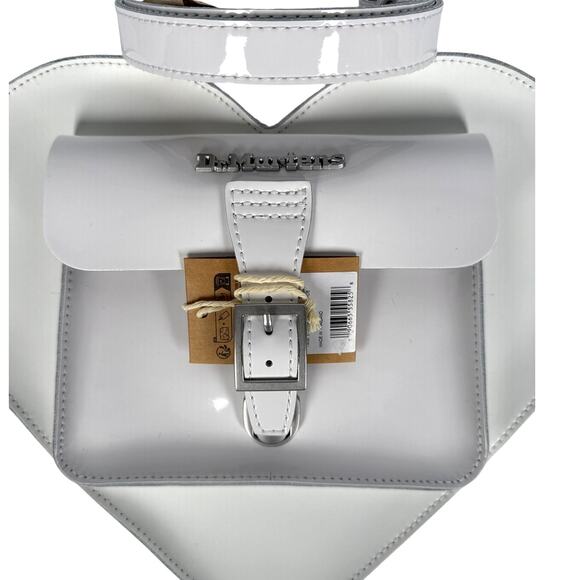 Dr Martens Heart Bag White Kiev Leather Backpack Crossbody NWT display picture 1